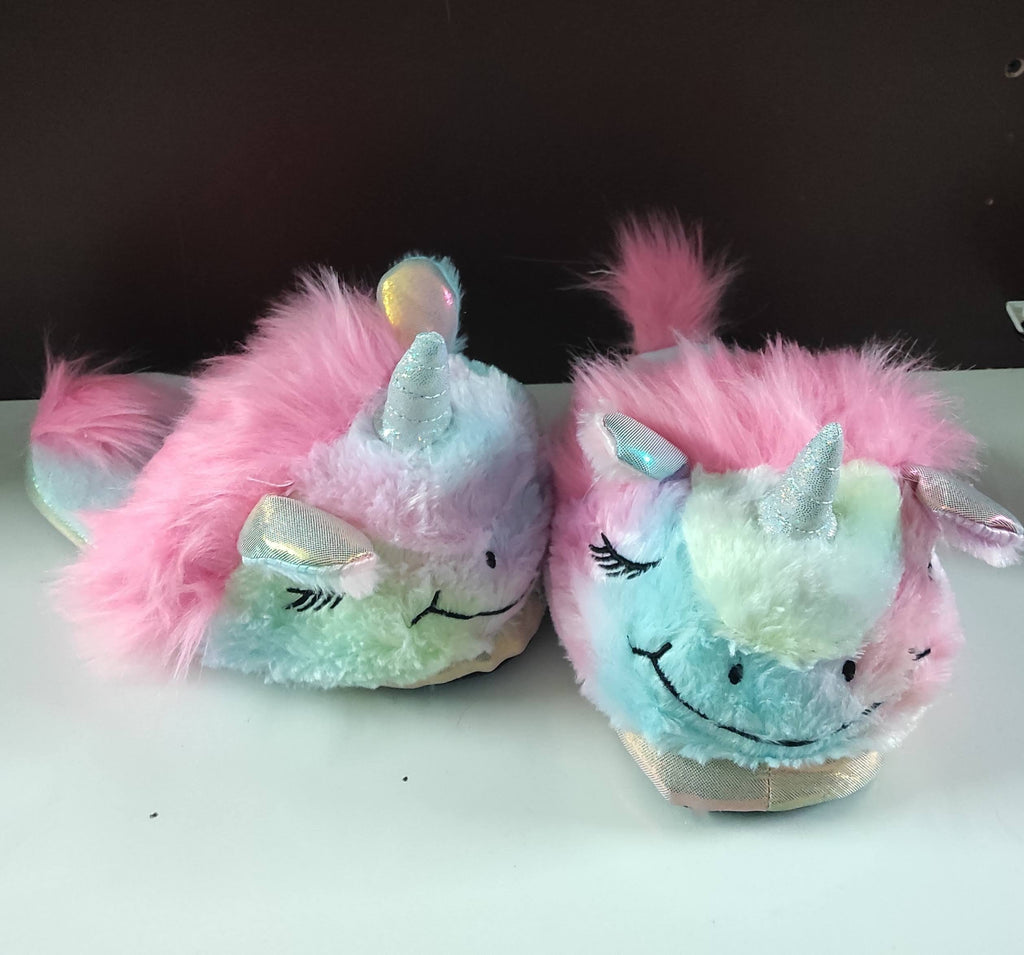 Cute Plush Unicorn Slippers with Non-skid footpads Health, Hygiene and Beauty KidosPark