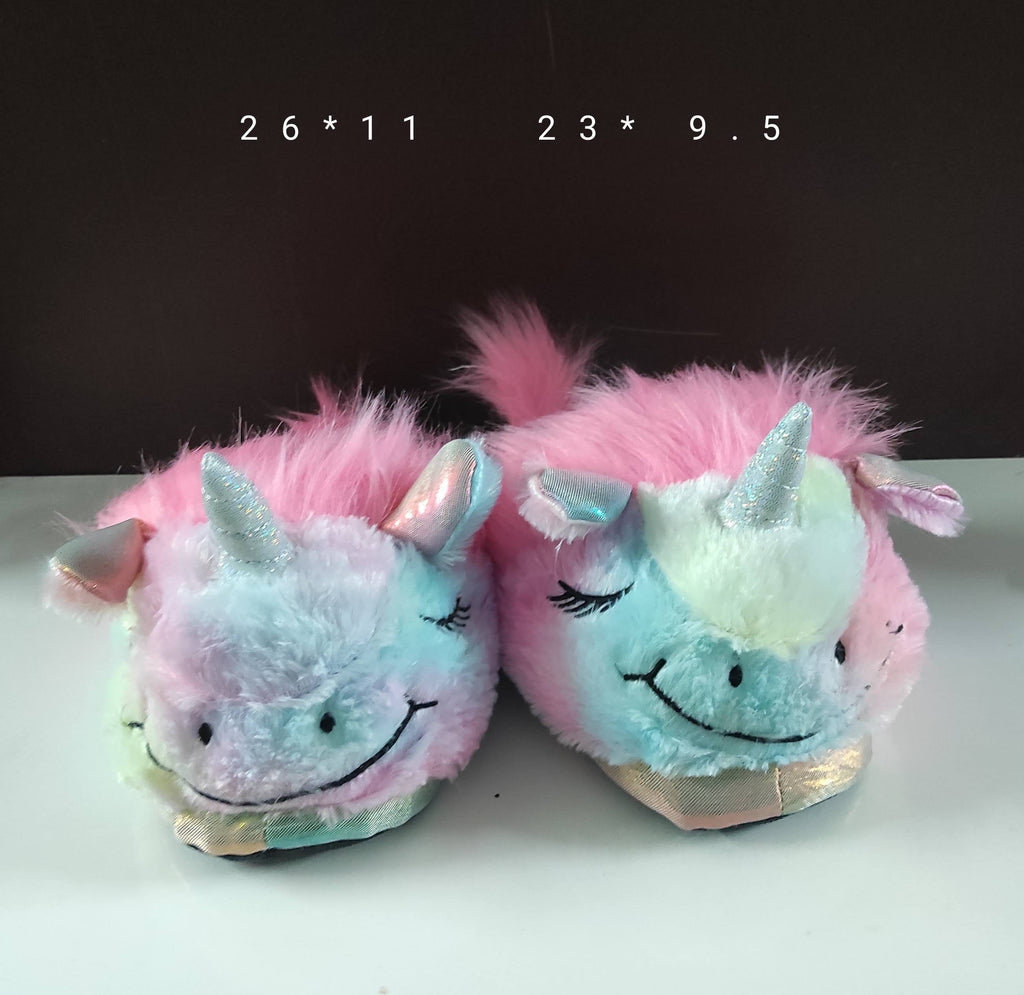 Cute Plush Unicorn Slippers with Non-skid footpads Health, Hygiene and Beauty KidosPark