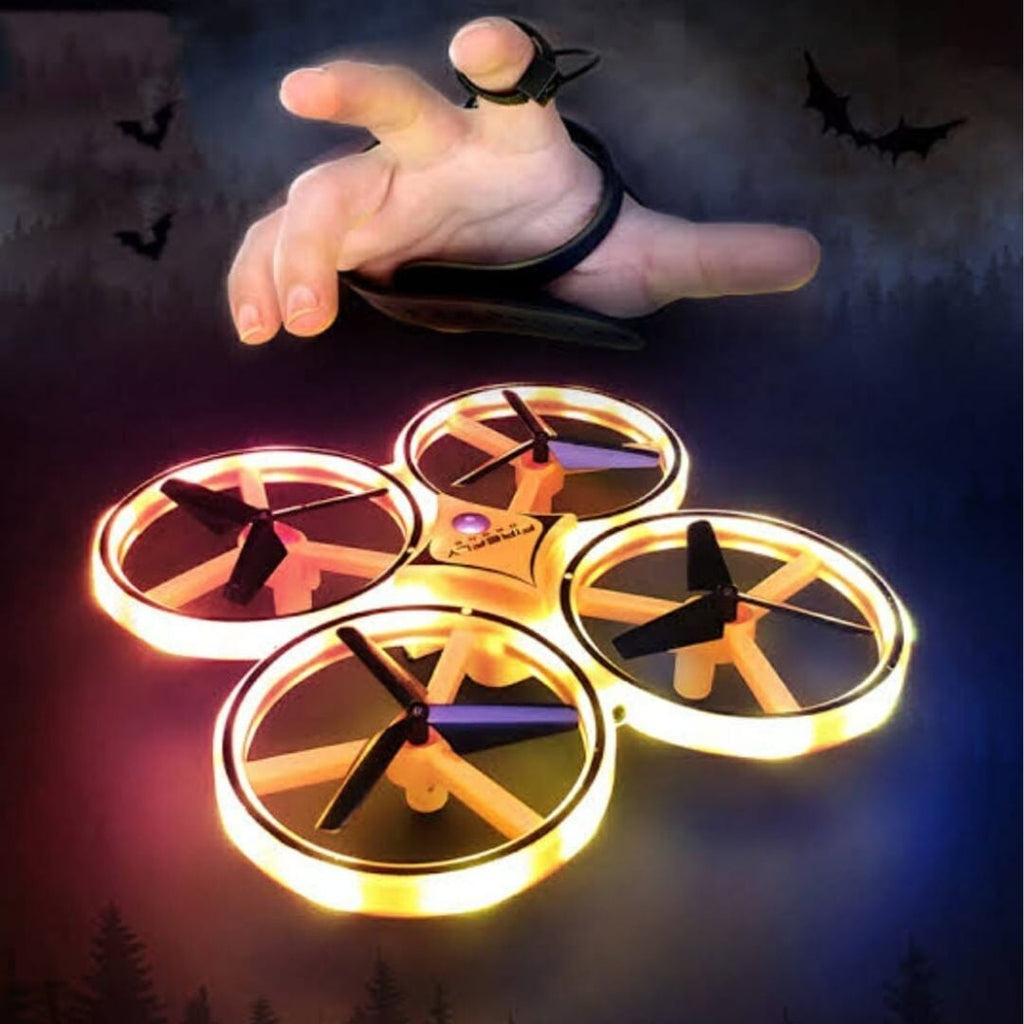 Drone for kids with innovative watch type remote control, 2.4 G gravity sensor remote, Infrared obstacle Avoidance, 3D flips and cool lights. Flying Toys KidosPark