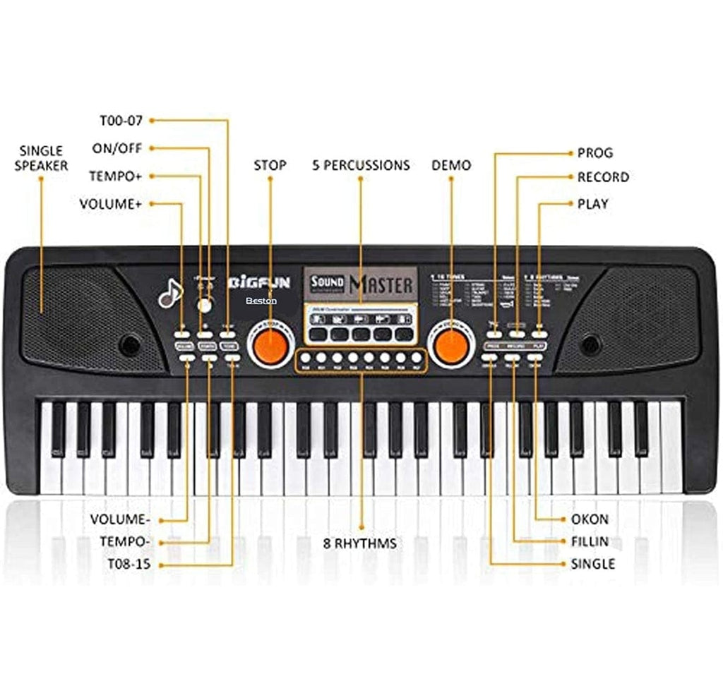 Enhance Musical Creativity with our 49-Key Electronic Musical Piano for Kids - Perfect for Ages 3+ Musical Toys KidosPark