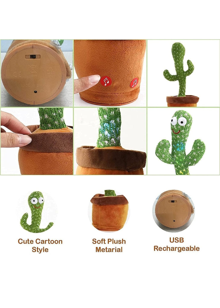 Funny Dancing,Singing and Talk back musical cactus toy Dolls and Doll houses KidosPark