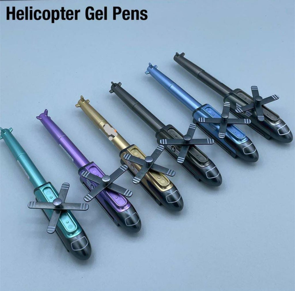 KidosPark Stationery Designer Helicopter gel pen ( Single Piece)