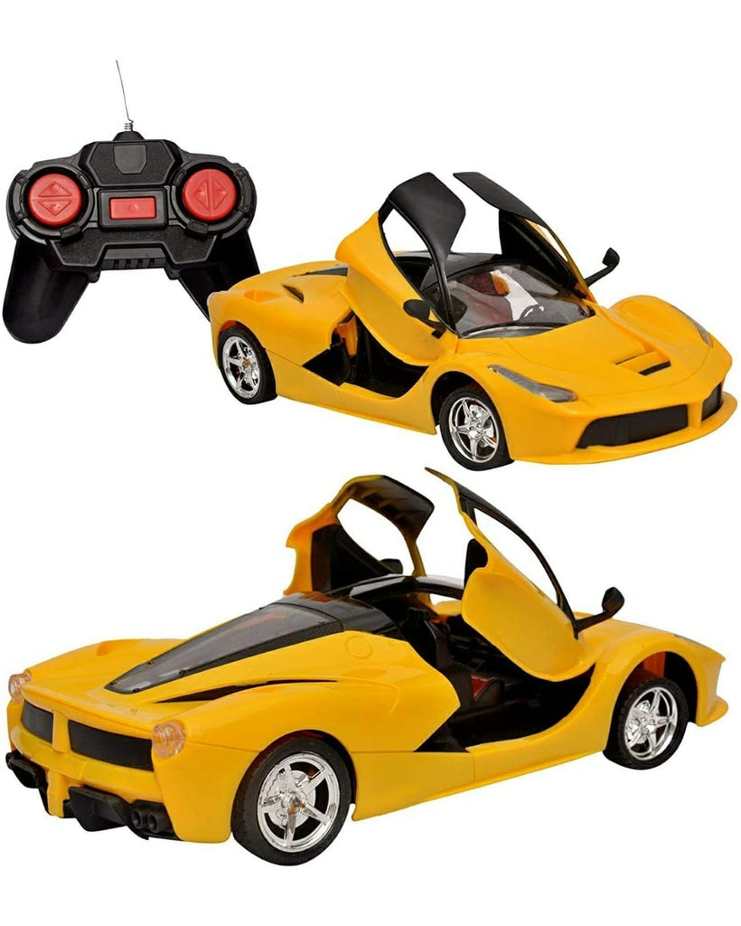 1:16 Scale Remote Controlled Sports Car with Openable Doors & Working LED Light - Kidospark