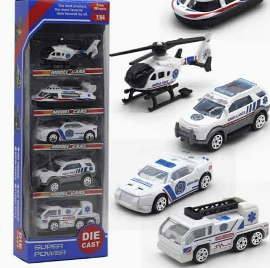 1:64 scale Die cast Mini 5 in 1 cars with metal body TOY KidosPark