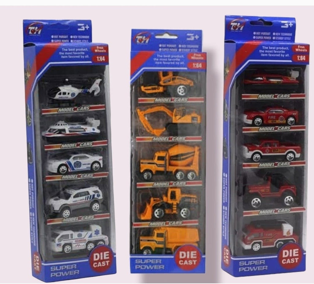 1:64 scale Die cast Mini 5 in 1 cars with metal body TOY KidosPark