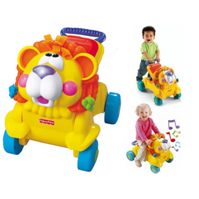 Toy Fisher Price Walk And Ride Lion Baby Walker In Sit And Stride
