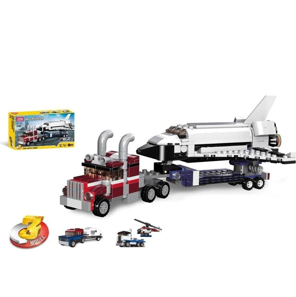 340+ Piece Building Brick Blocks Space Shuttle Carrier for Kids blocks KidosPark
