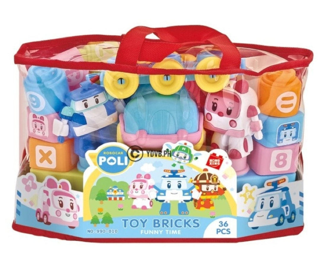 36 large pieces Poli robocar Building blocks blocks KidosPark