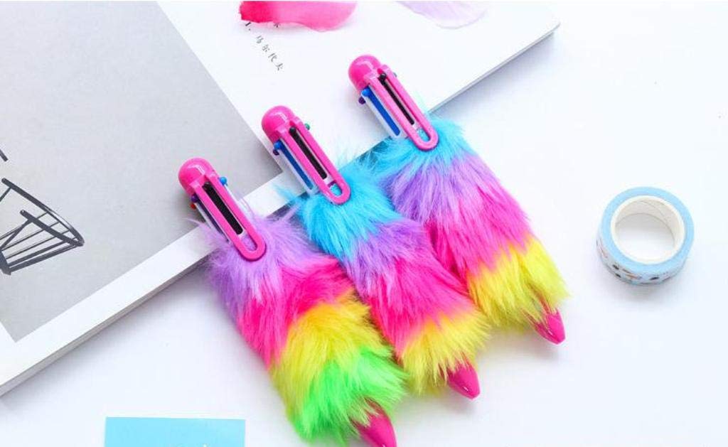 6 in 1 cute and unique Fur pen stationery KidosPark