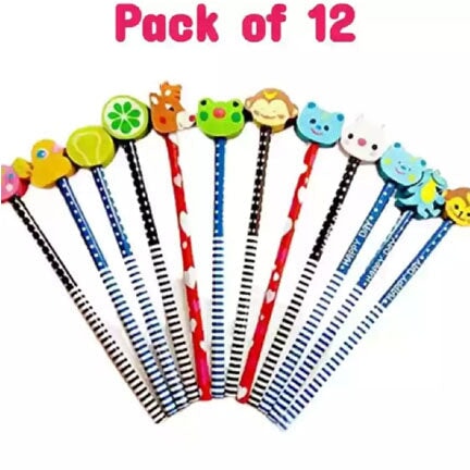 Adorable Eraser-Top Pencils Set: The Perfect Return Gift for a Fun-Filled Celebration! stationery KidosPark