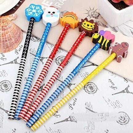 Adorable Eraser-Top Pencils Set: The Perfect Return Gift for a Fun-Filled Celebration! stationery KidosPark