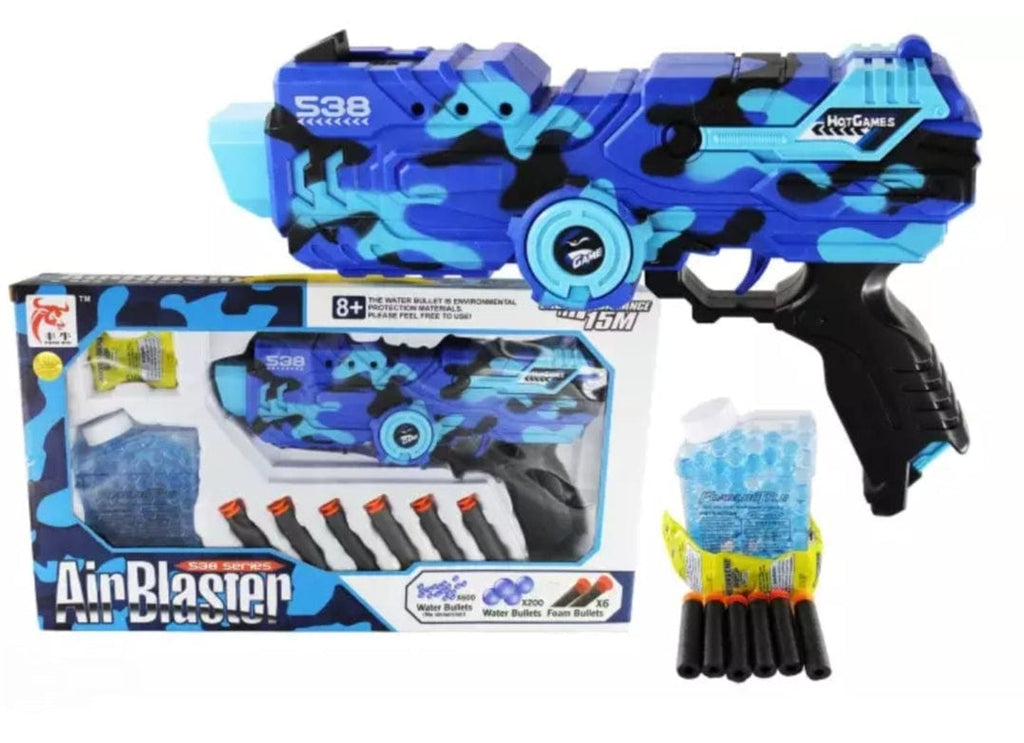 Air Blaster Cool Shoot Toy Gun for Kids | Soft Jelly Balls and Foam Bullets | 100% Safe Toy KidosPark
