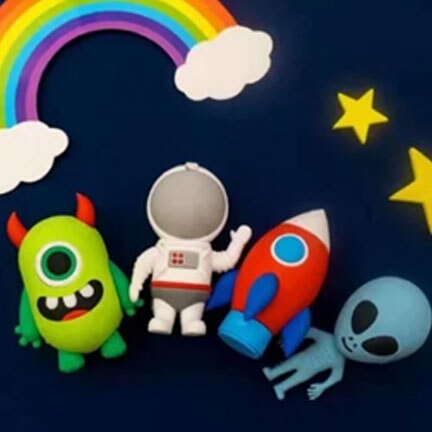 Alien Design puzzle eraser stationery KidosPark