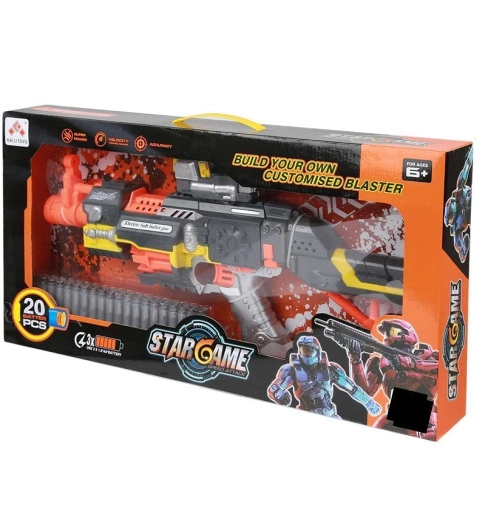 Amazing toy star war nerf gun for kids with Soft Foam Based Bullets. TOY KidosPark