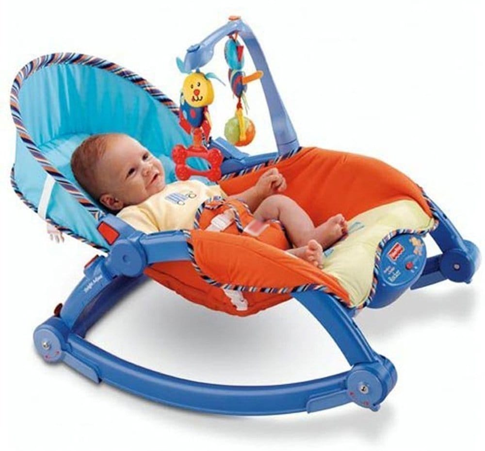 Baby Bucket Newborn to Toddler Portable Baby Rocker Toy KidosPark