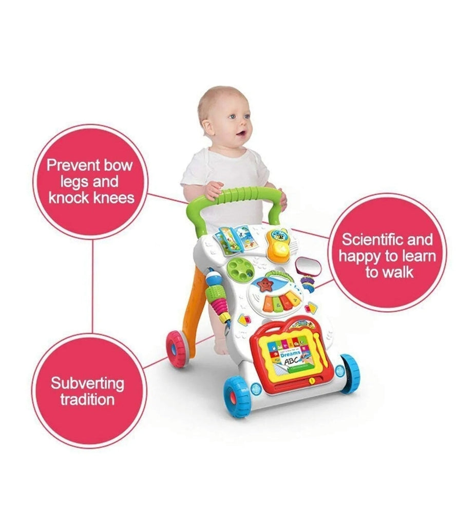 Baby Multi-Functional learning Walker with Musical Rattle Book Toy for Child baby toy KidosPark