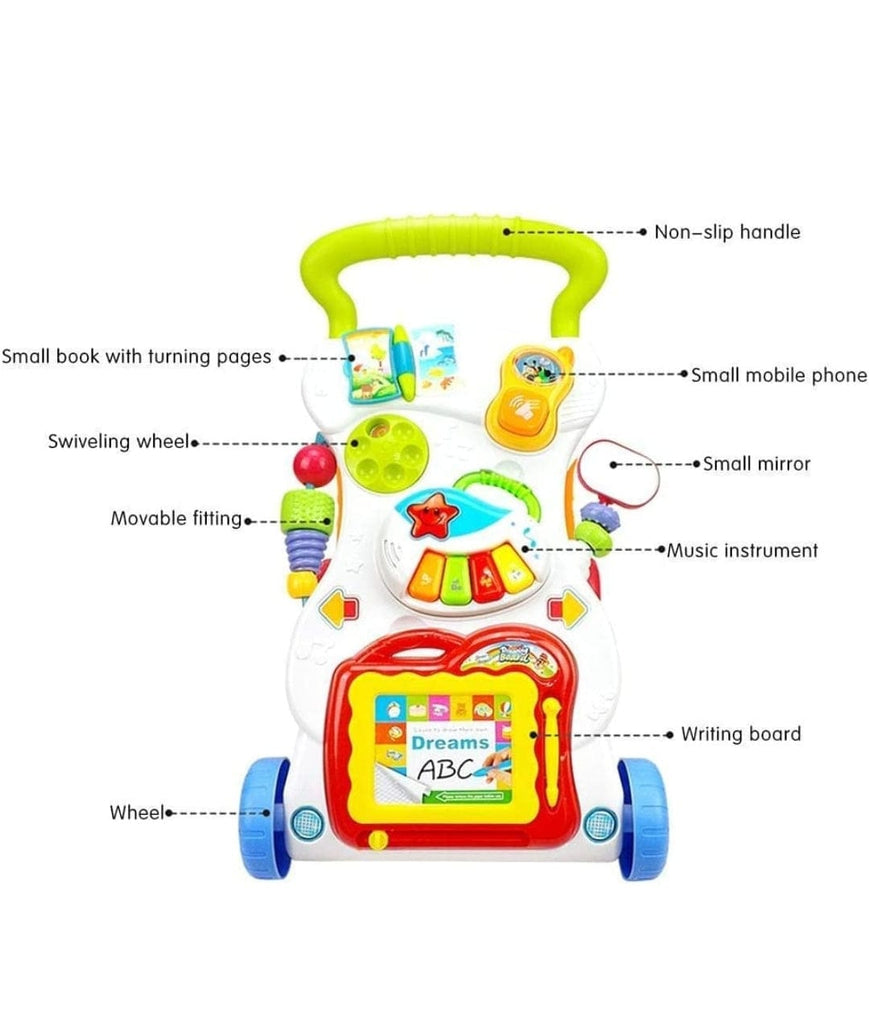 Baby Multi-Functional learning Walker with Musical Rattle Book Toy for Child baby toy KidosPark