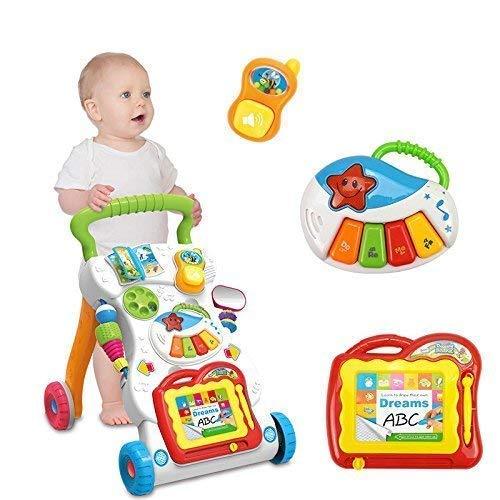 Baby Multi-Functional learning Walker with Musical Rattle Book Toy for Child baby toy KidosPark