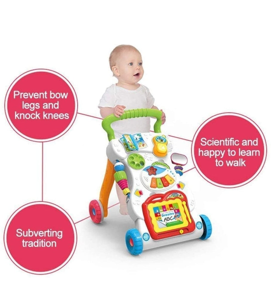 Baby Multi-Functional learning Walker with Musical Rattle Book Toy for Child baby toy KidosPark