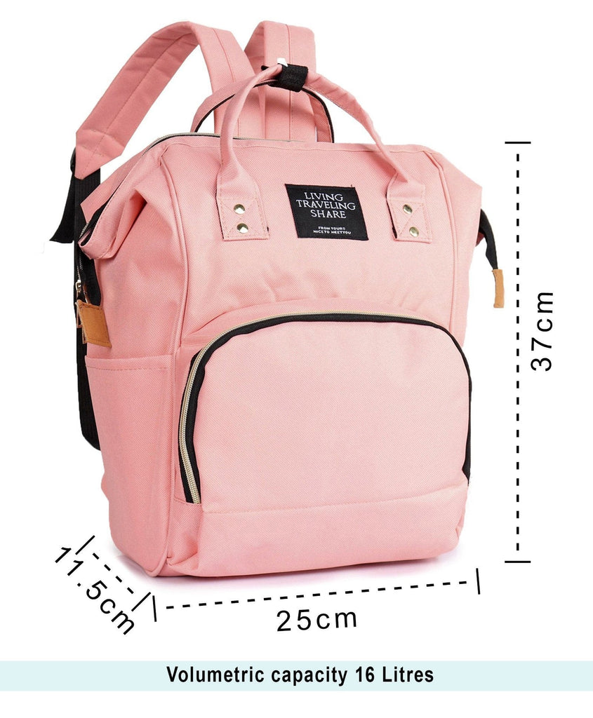 Backpack Style diaper bag for new moms (Pink / Black) Bags and Pouches KidosPark