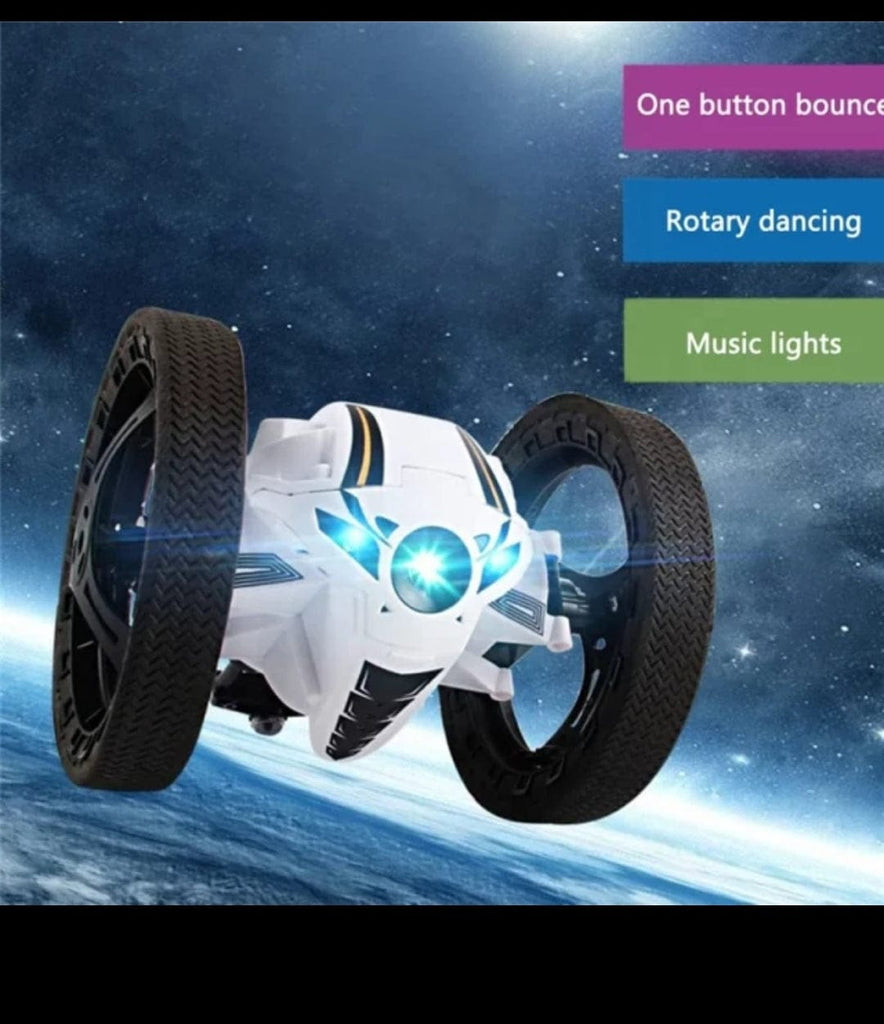 Bounce Car 2.4 GHz Remote Control Jumping Car for Kids - Rechargeable, Light, and Music - Fast Charging - 360 Degree Rotation - Ages 14+ Remote controlled Toys KidosPark