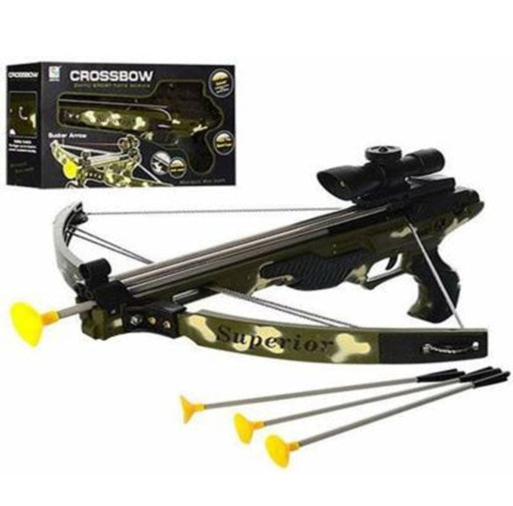Crossbow shooting toy set , crossbow archery simulation with 3 suction arrows (47x 27x 12 cms) Toy KidosPark