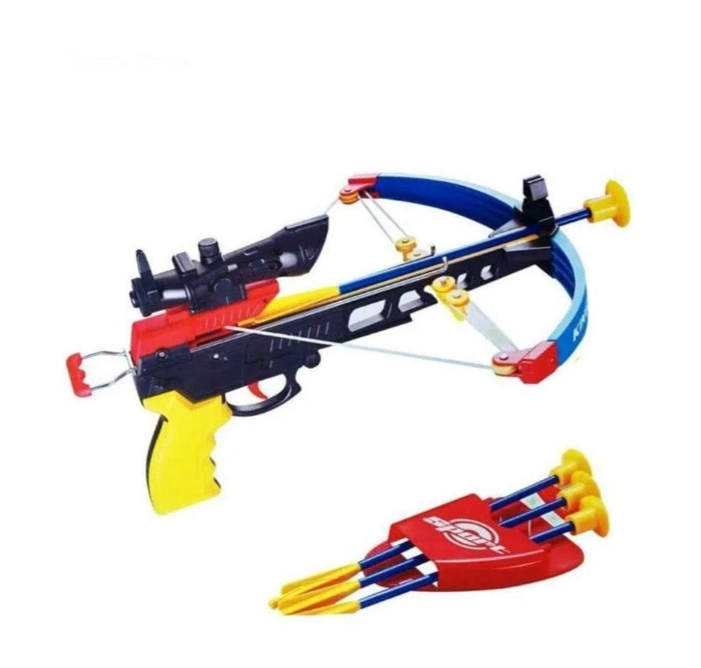 Crossbow shooting toy set with laser targets, crossbow archery simulation with 3 suction arrows and infrared Toy KidosPark