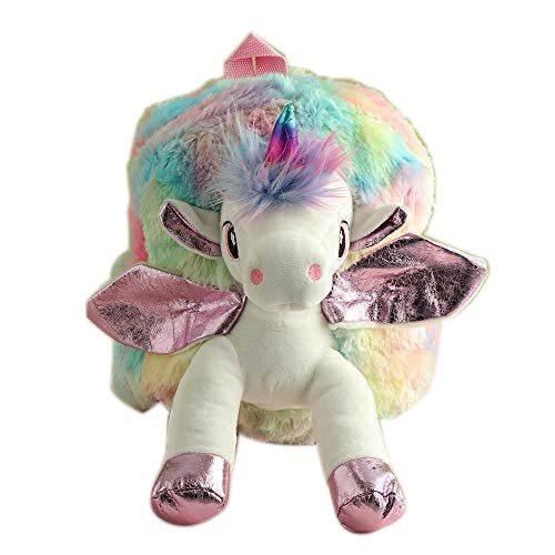 Cute and Stylish 3D unicorn fur backpack for casual/ Picnic purpose Bags and Pouches KidosPark