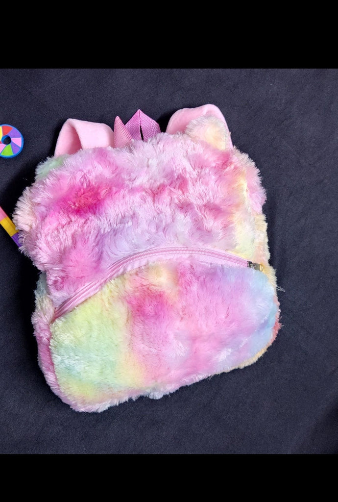 Cute and Stylish unicorn fur backpack for casual/ Picnic purpose Bags and Pouches KidosPark