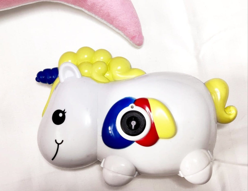 Cute battery operated unicorn mini bubble camera for unlimited fun Toy KidosPark