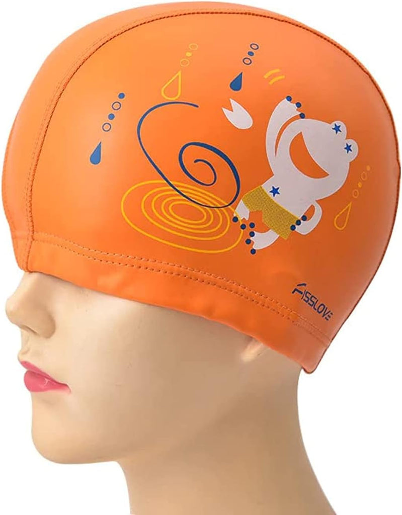 Cute cartoon Design kids swimming cap Kidospark