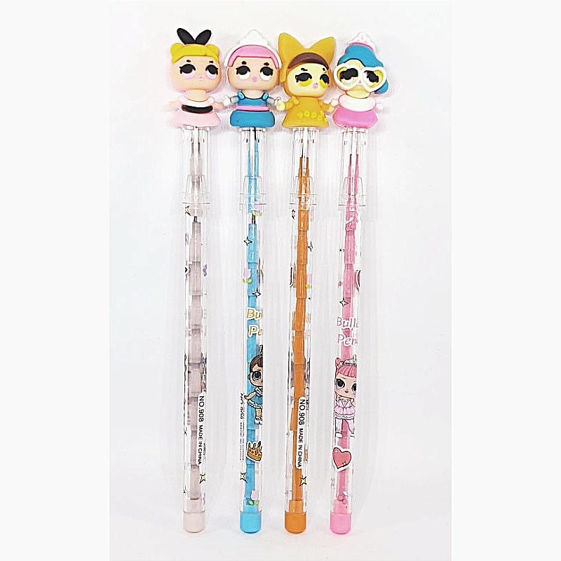Cute Characters pencils - Pack of 4 stationery KidosPark