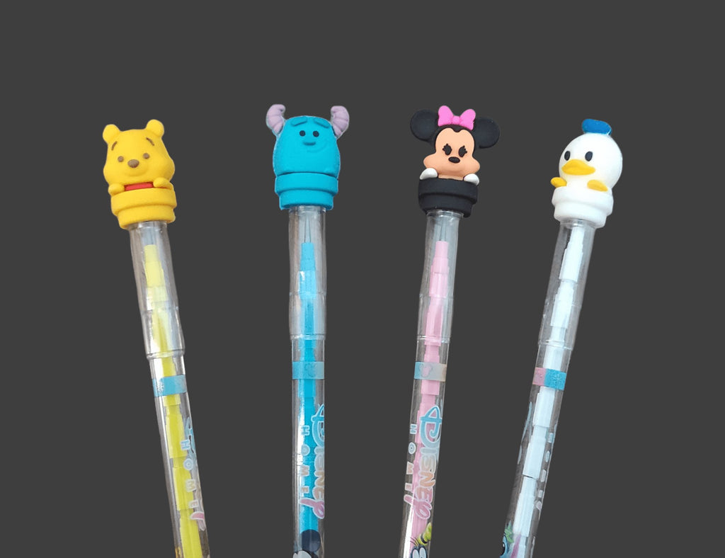 Cute Characters pencils - Pack of 4 stationery KidosPark