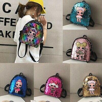 Cute Doll print sequinned Picnic/ Casual backpack for Girls Bags and Pouches KidosPark