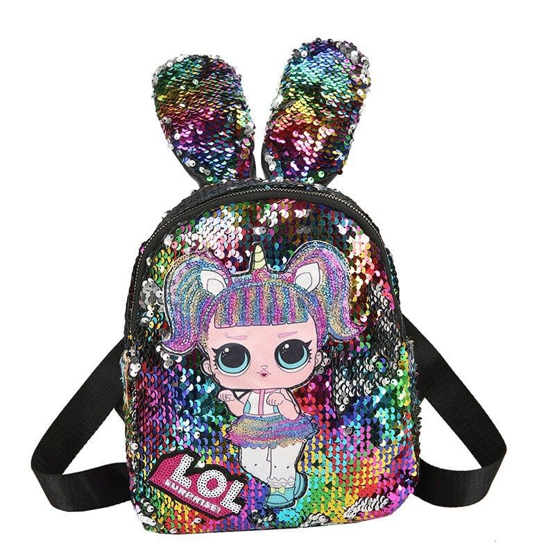 Cute Doll print sequinned Picnic/ Casual backpack for Girls Bags and Pouches KidosPark