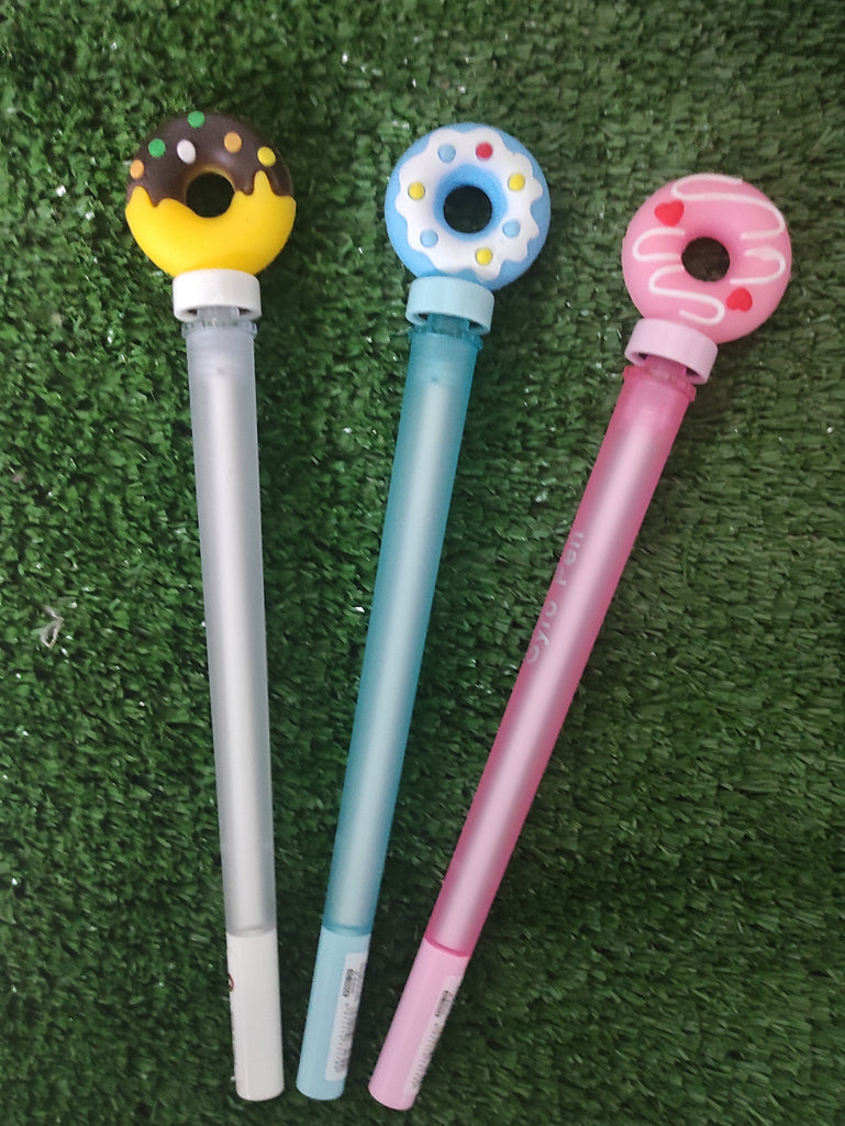 Cute Donut spinning pen - Pack of 3 stationery KidosPark