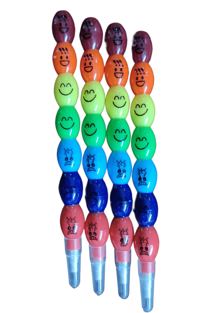 Cute emoji / Smiley pencils - Pack of 4 stationery KidosPark