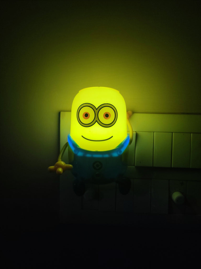 Cute Minion styled night light mini LED bedside socket lamp for kids Lamp KidosPark