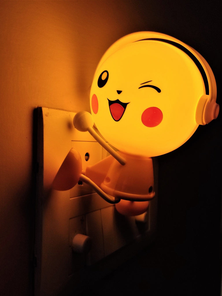 Cute Pikachu styled night light mini LED bedside socket lamp Lamp KidosPark