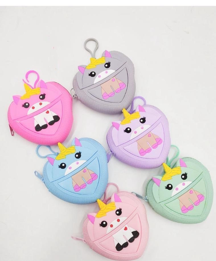 Cute Silicone coin/ makeup pouch (Single Piece) Bags and Pouches KidosPark