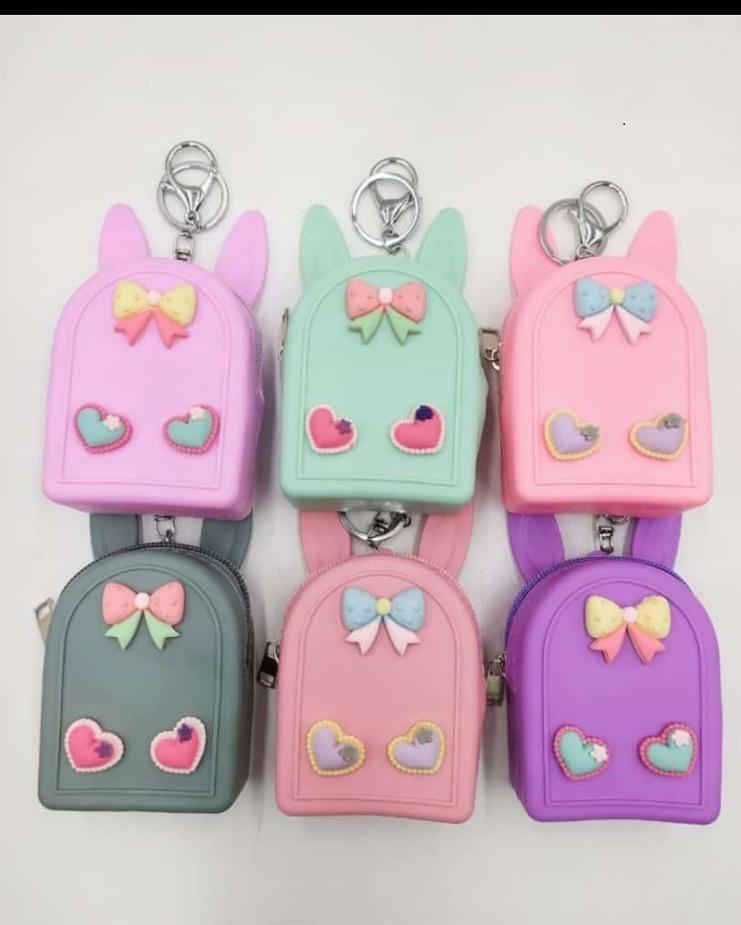 Cute Silicone coin/ sanitizer/ makeup pouch (Single Piece) Bags and Pouches KidosPark