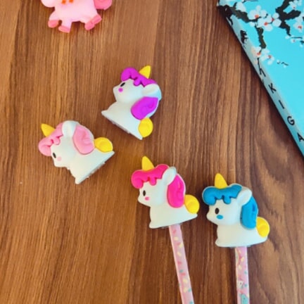 Cute Unicorn Eraser cum Sharpener ( Single pieces) stationery KidosPark