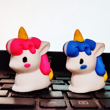 Cute Unicorn Eraser cum Sharpener ( Single pieces) stationery KidosPark