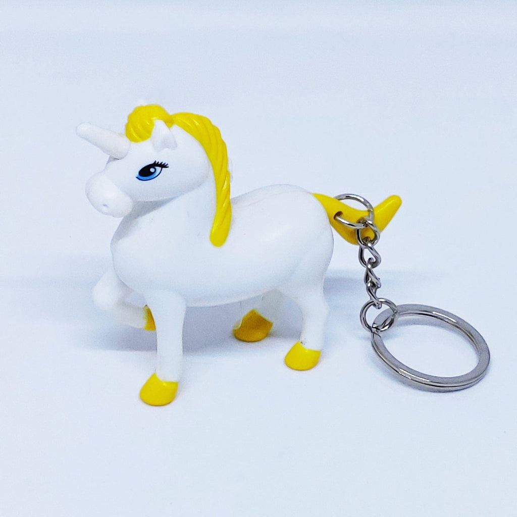 Cute Unicorn key chain/ Bag accessory/ Car decor with light and sound Keychain KidosPark