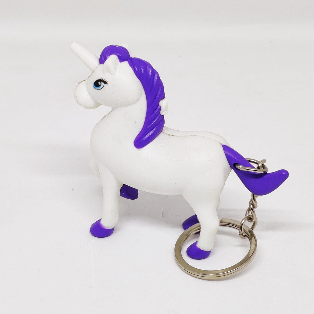 Cute Unicorn key chain/ Bag accessory/ Car decor with light and sound Keychain KidosPark