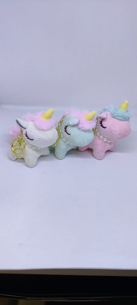 Cute Unicorn plush key chain/ Bag accessory/ Car decor Keychain KidosPark