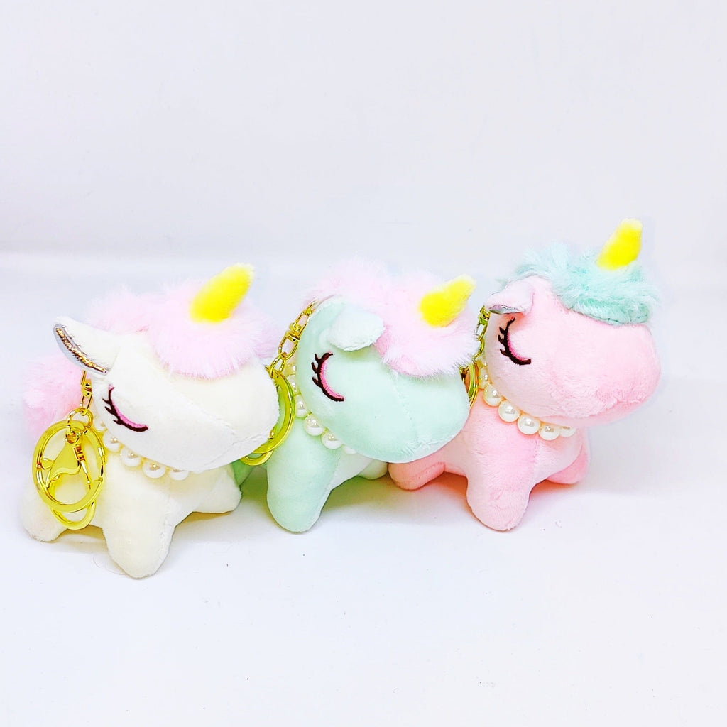 Cute Unicorn plush key chain/ Bag accessory/ Car decor Keychain KidosPark