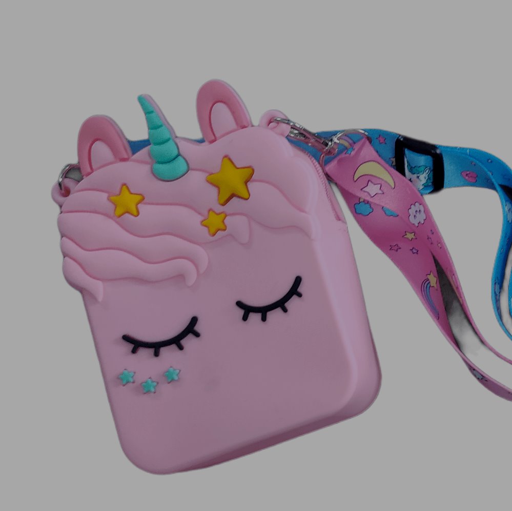 Cute unicorn Silicone coin/ sanitizer/ makeup pouch (Single Piece) Bags and Pouches KidosPark