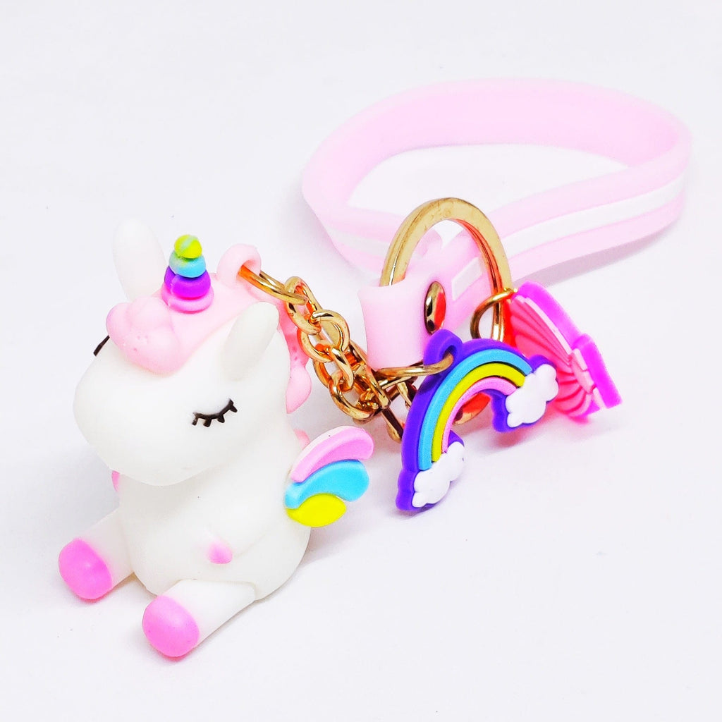 Cute Unicorn Silicone key chain/ Bag accessory/ Car decor Keychain KidosPark