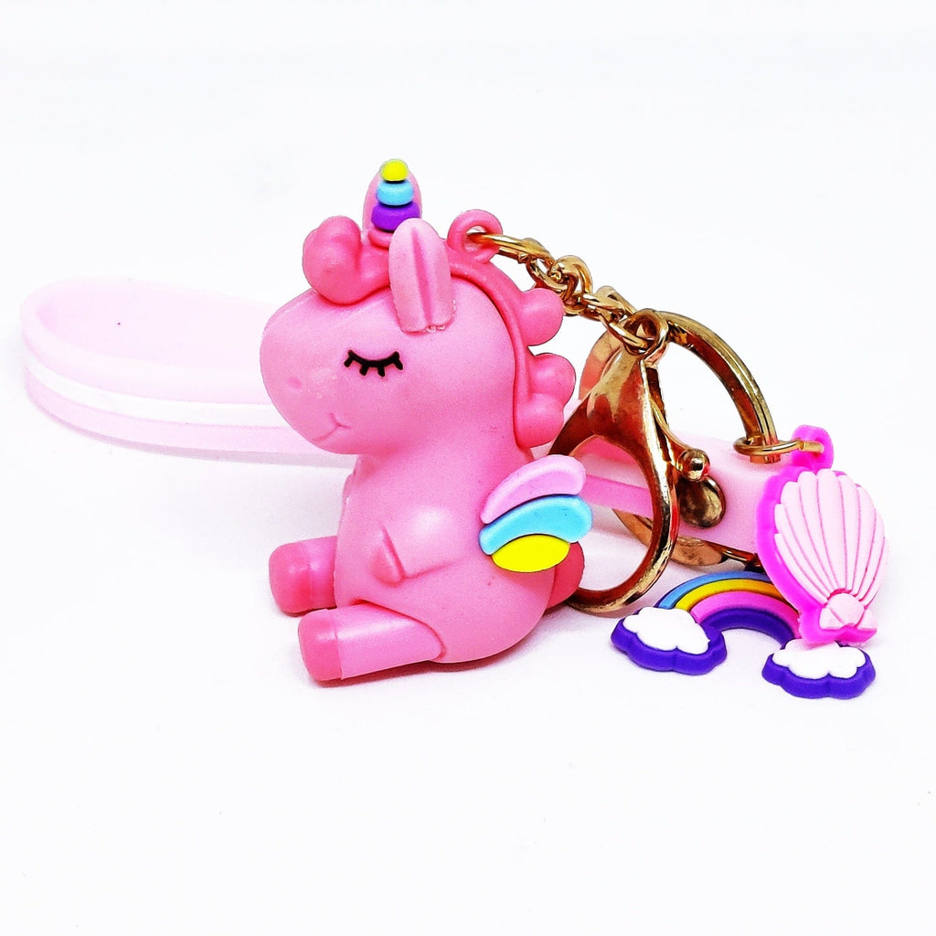 Cute Unicorn Silicone key chain/ Bag accessory/ Car decor Keychain KidosPark